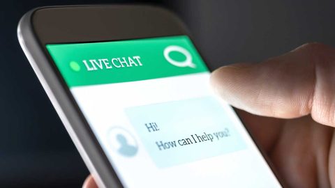 Customer service and support live chat with chatbot and automati live chat bot on cell phone