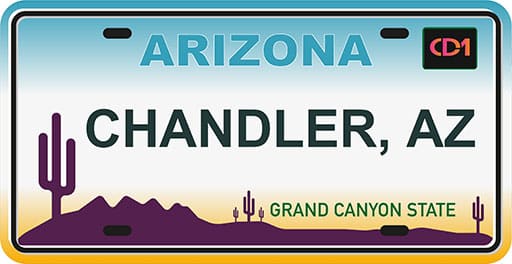 Chandler Service Area Plate