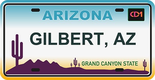 Gilbert Service Area Plate