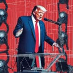 donald trump AI AI image of President Donald Trump speaking